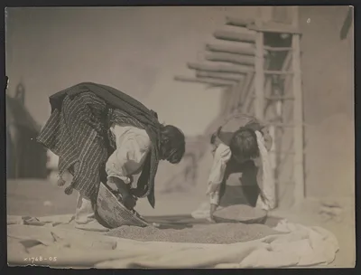 Cleaning wheat--San Juan, San Juan Pueblo, New Mexico, 1905