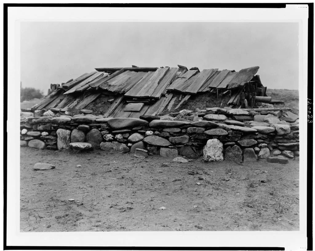 Hupa sweat-house, California, 1923