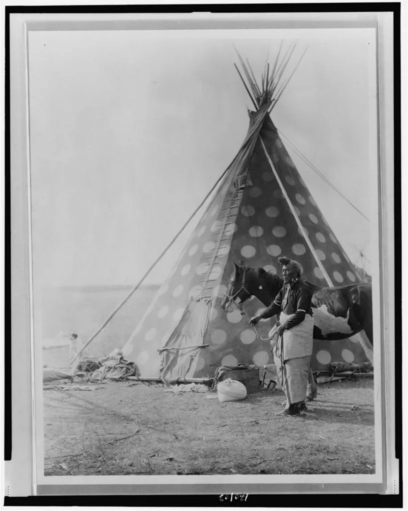 A Blackfoot tepee, 1927